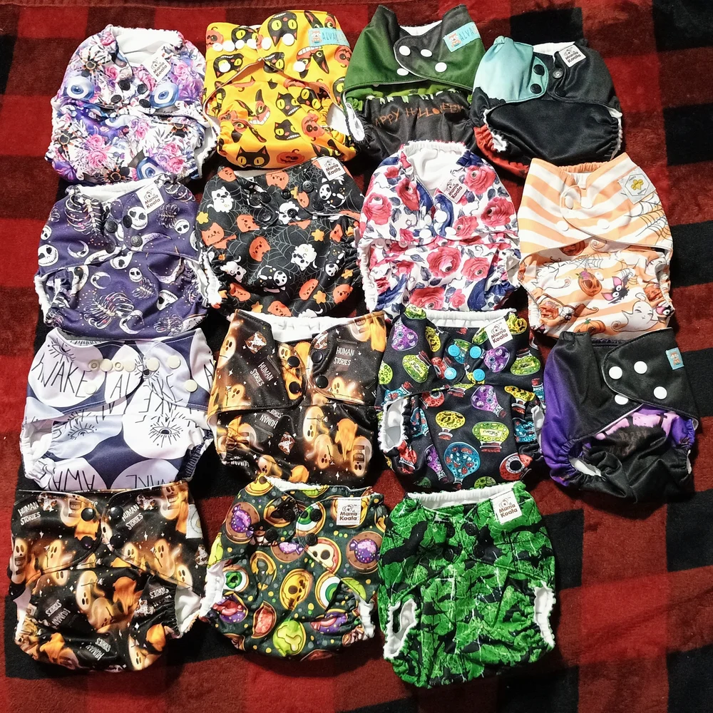 Halloween Mama Koala Cloth Diapers Spooky Witchy Witchcraft OS Pocket Cloth Diap